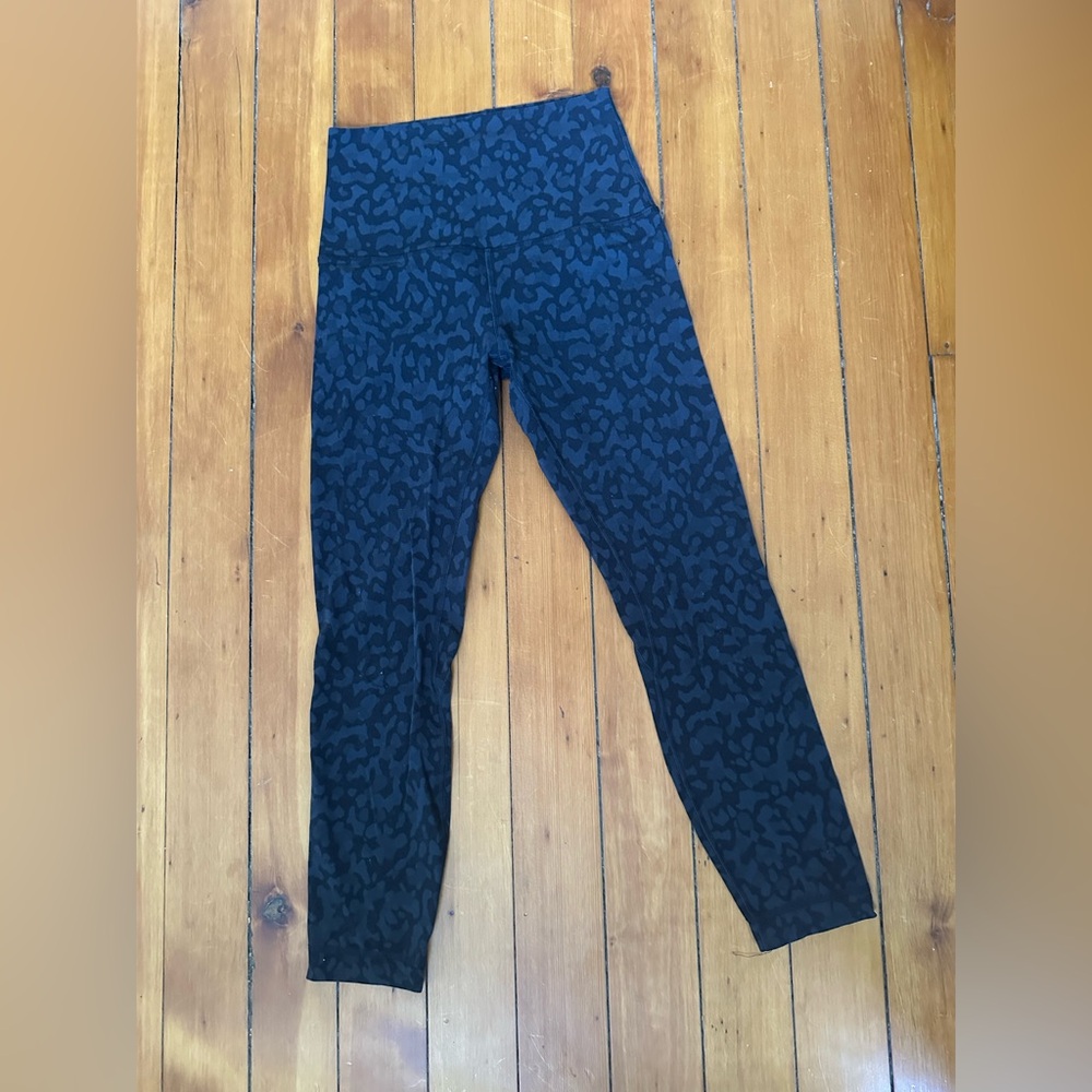 lululemon athletica Black Patterned Leggings